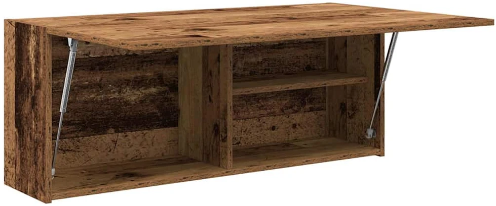 Sieninė vonios kambario spintelė, medienos, 100x25x40cm