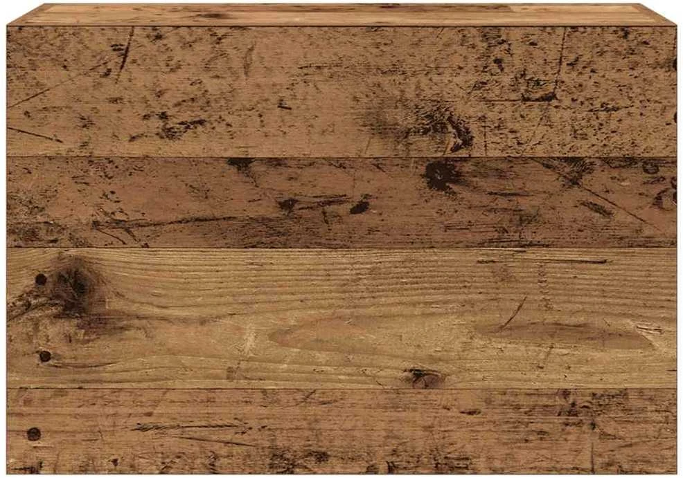 Sieninė vonios kambario spintelė, medienos, 60x25x40cm, mediena