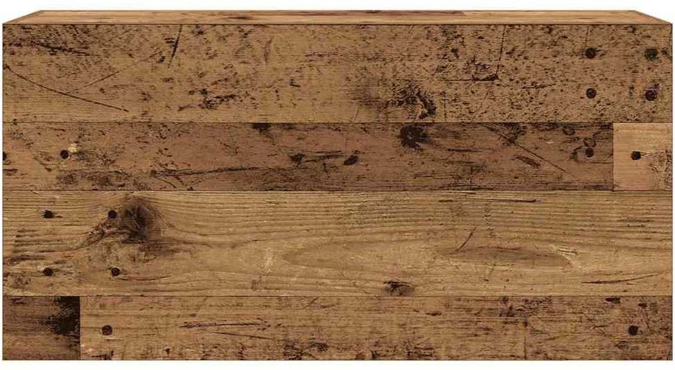 Sieninė vonios kambario spintelė, medienos, 80x25x40cm, mediena
