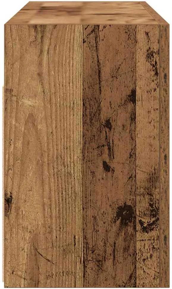 Sieninė vonios kambario spintelė, medienos, 80x25x40cm, mediena