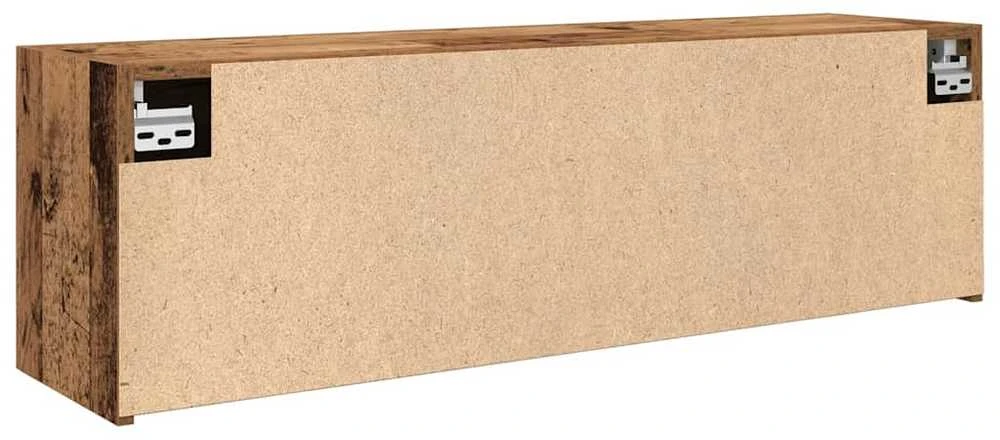 Sieninė vonios kambario spintelė, medienos, 100x25x30cm
