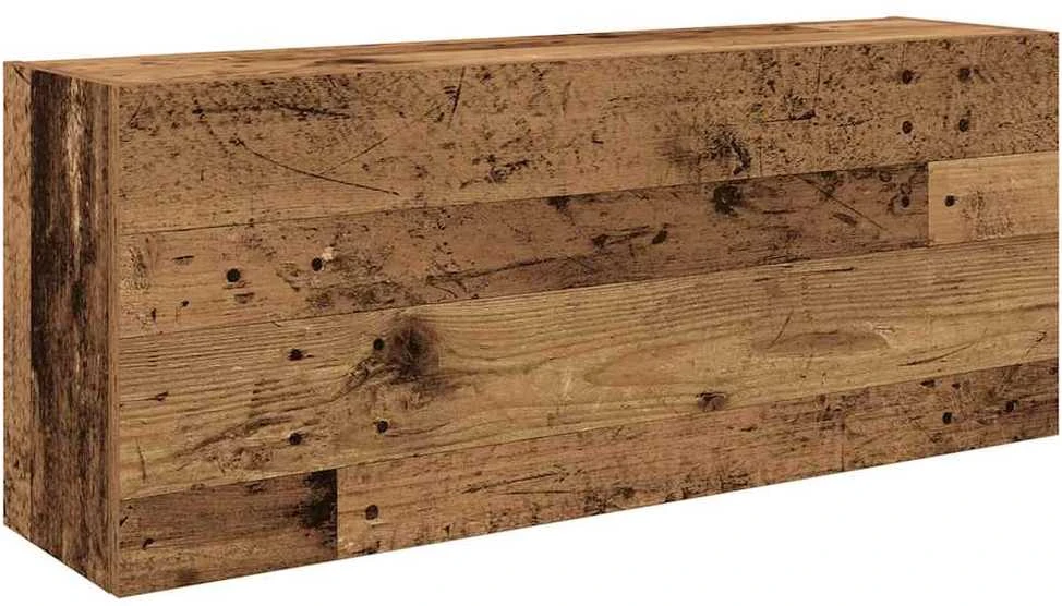 Sieninė vonios kambario spintelė, medienos, 100x25x40cm