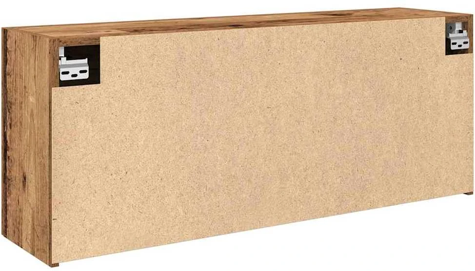 Sieninė vonios kambario spintelė, medienos, 100x25x40cm