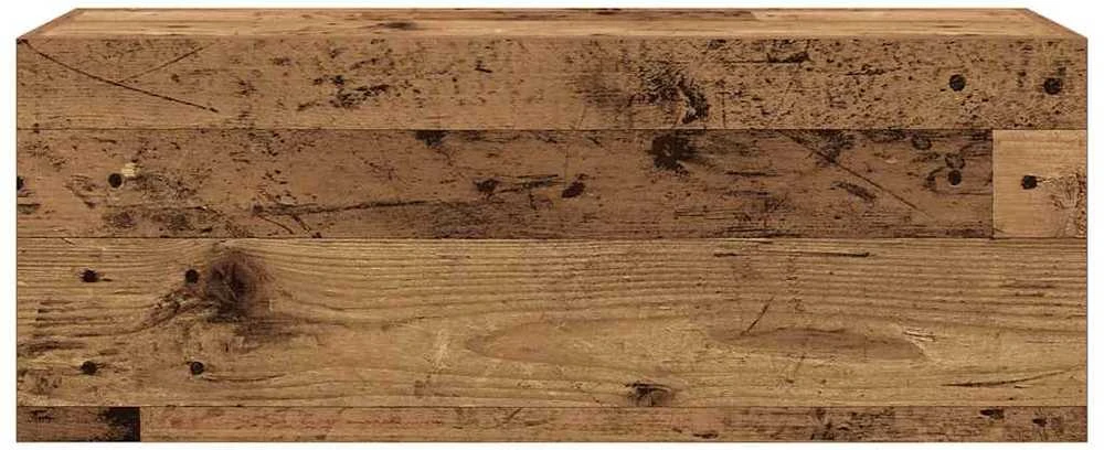 Sieninė vonios kambario spintelė, medienos, 80x25x30cm, mediena