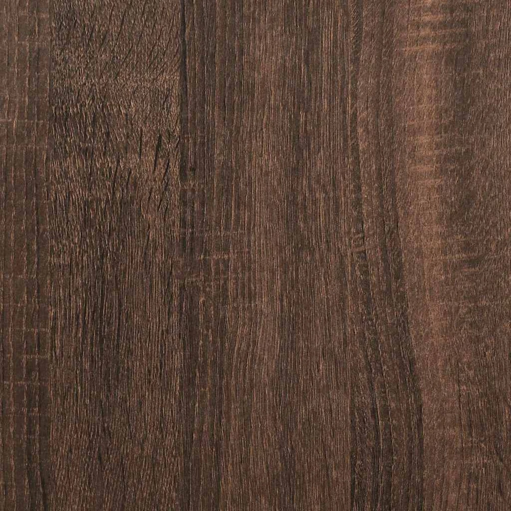 sieninė vonios spintelė su veidrodžiu rudas ąžuolas 50x21x60 cm