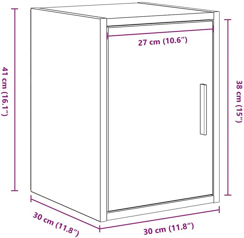 sieninės garažo spintos, 2vnt., dūminės, mediena