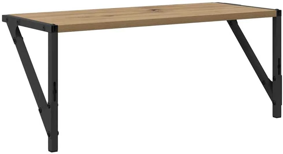 Sieninės lentynos 2 vnt. Amatininkų ąžuolas 60 x 25 x 25,5 cm