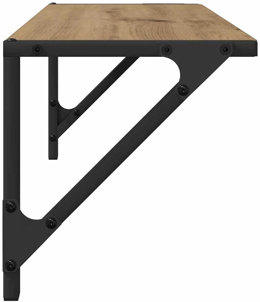 Sieninės lentynos 2 vnt. Amatininkų ąžuolas 60 x 25 x 25,5 cm