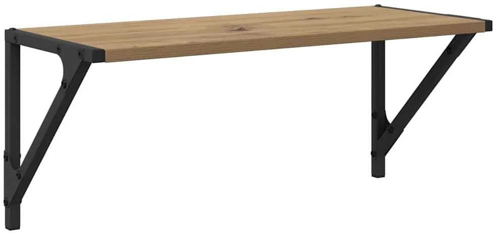 Sieninės lentynos 2 vnt. Amatininkų ąžuolas 60 x 25 x 25,5 cm