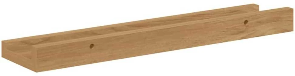 Sieninė lentyna 2 vnt. Ruda 40 x 9 x 3 cm Apdirbta mediena