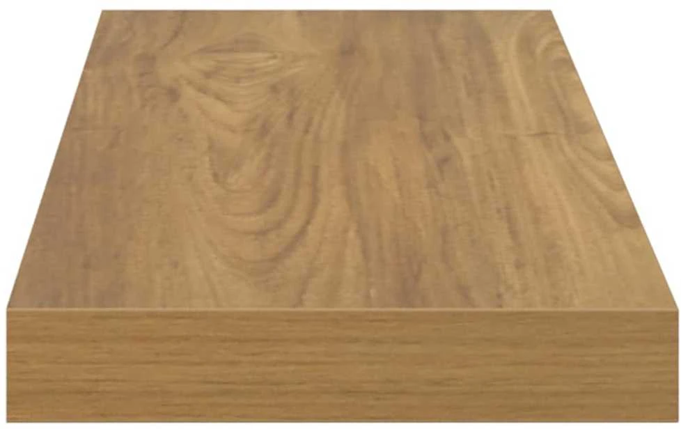 Sieninė lentyna 2 vnt. Ruda 80 x 23,5 x 3,8 cm Apdirbta mediena