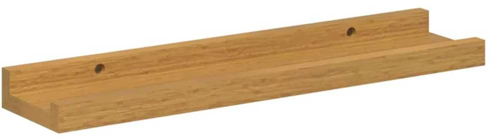 Sieninė lentyna 2 vnt. Smėlio 40 x 9 x 3 cm Apdirbta mediena