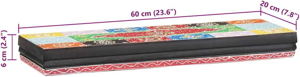 Sieninės lentynos Sieninis Įvairiaspalvis 60 x 20 x 6 cm