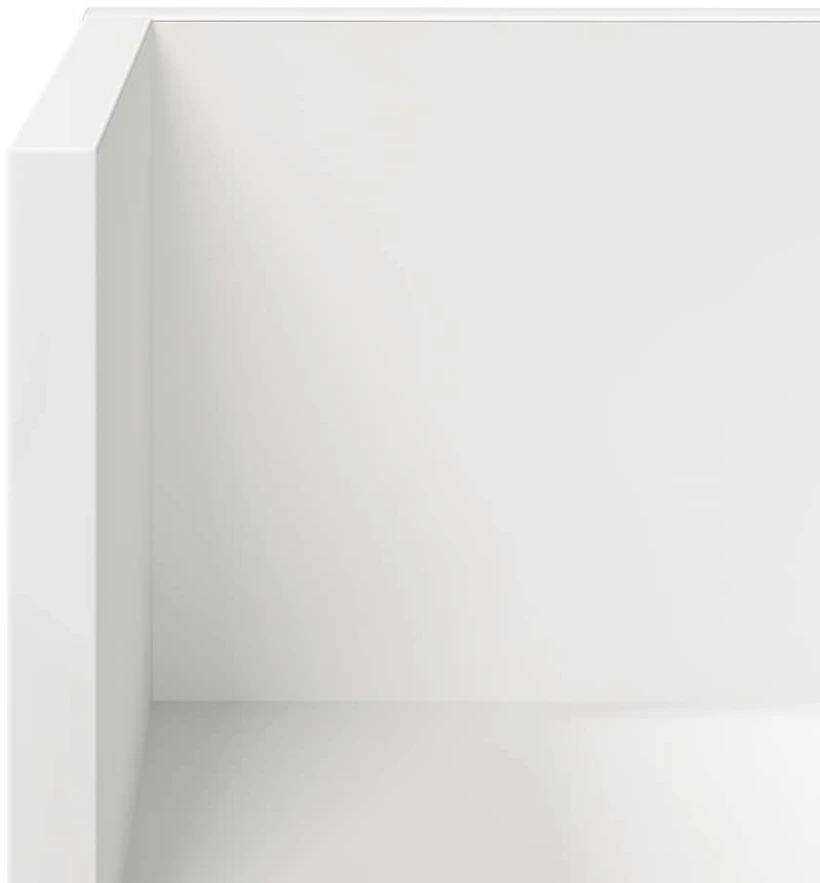 Sieninės lentynos, 2 vnt., baltos, 75x16,5x16,5 cm, inžinerinė mediena