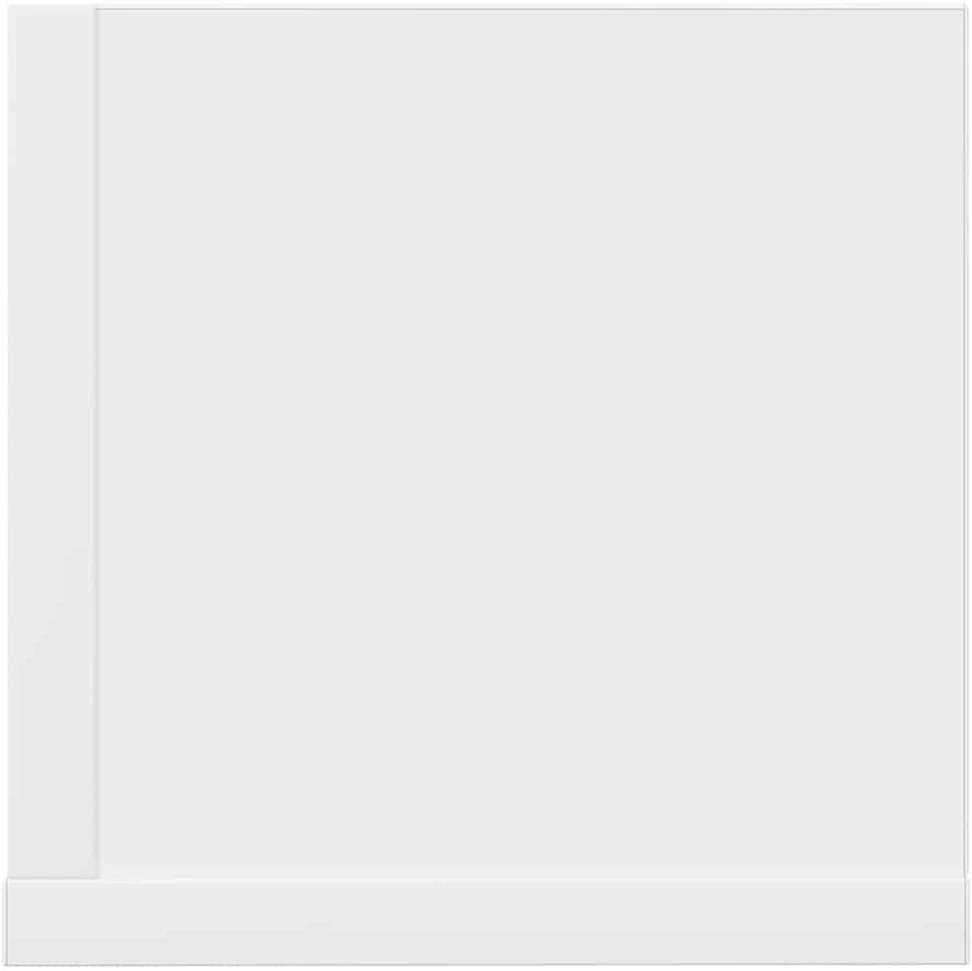 Sieninės lentynos, 2 vnt., baltos, 75x16,5x16,5 cm, inžinerinė mediena