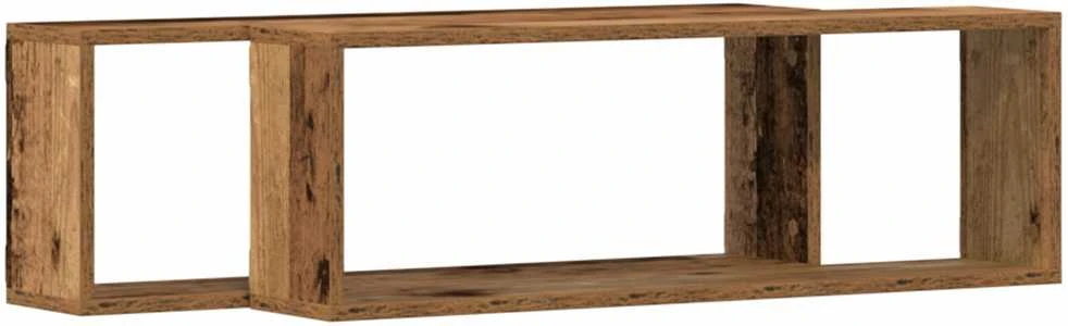 Sieninės lentynos 2 vnt. Senas medis 80 x 15 x 26 cm
