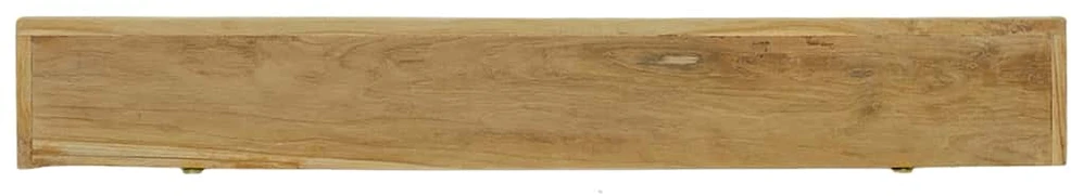 Sieninės lentynos, 2vnt., 110x15x4cm, tikmedžio masyvas