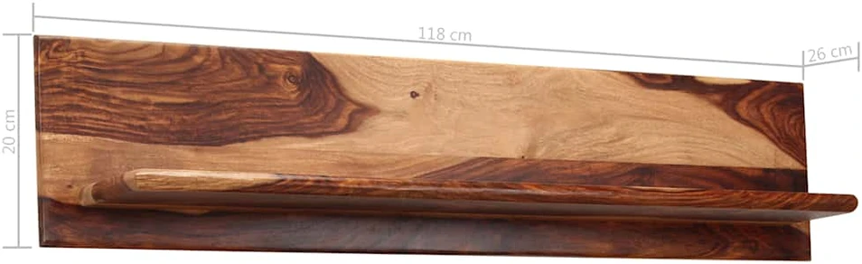 Sieninės lentynos, 2vnt., 118x26x20cm, rausv. dalb. med. mas.