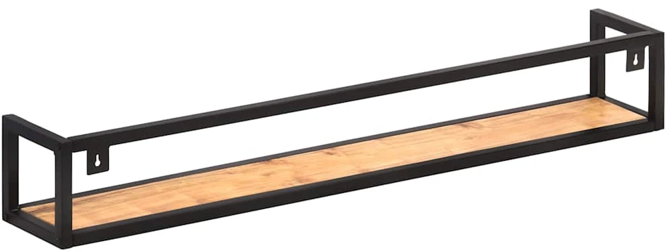 Sieninės lentynos, 2vnt., 120cm, akacijos medienos masyvas
