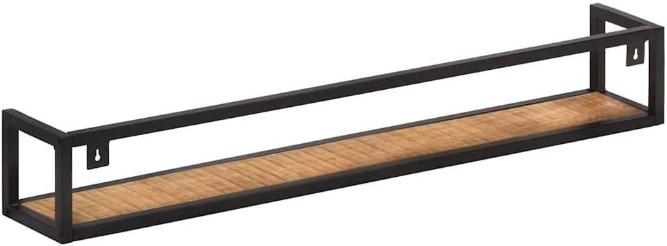 Sieninės lentynos, 2vnt., 120cm, neapdorota mango mediena