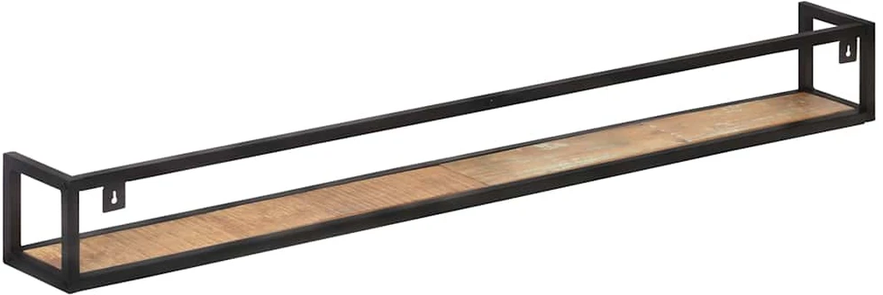Sieninės lentynos, 2vnt., 160cm, perdirbtos medienos masyvas