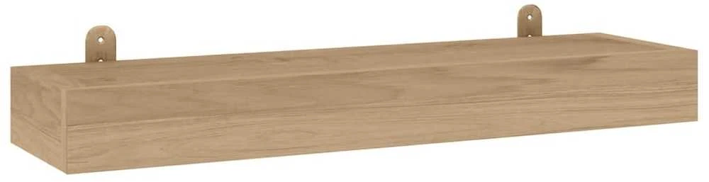 Sieninės lentynos, 2vnt., 60x15x4cm, tikmedžio masyvas