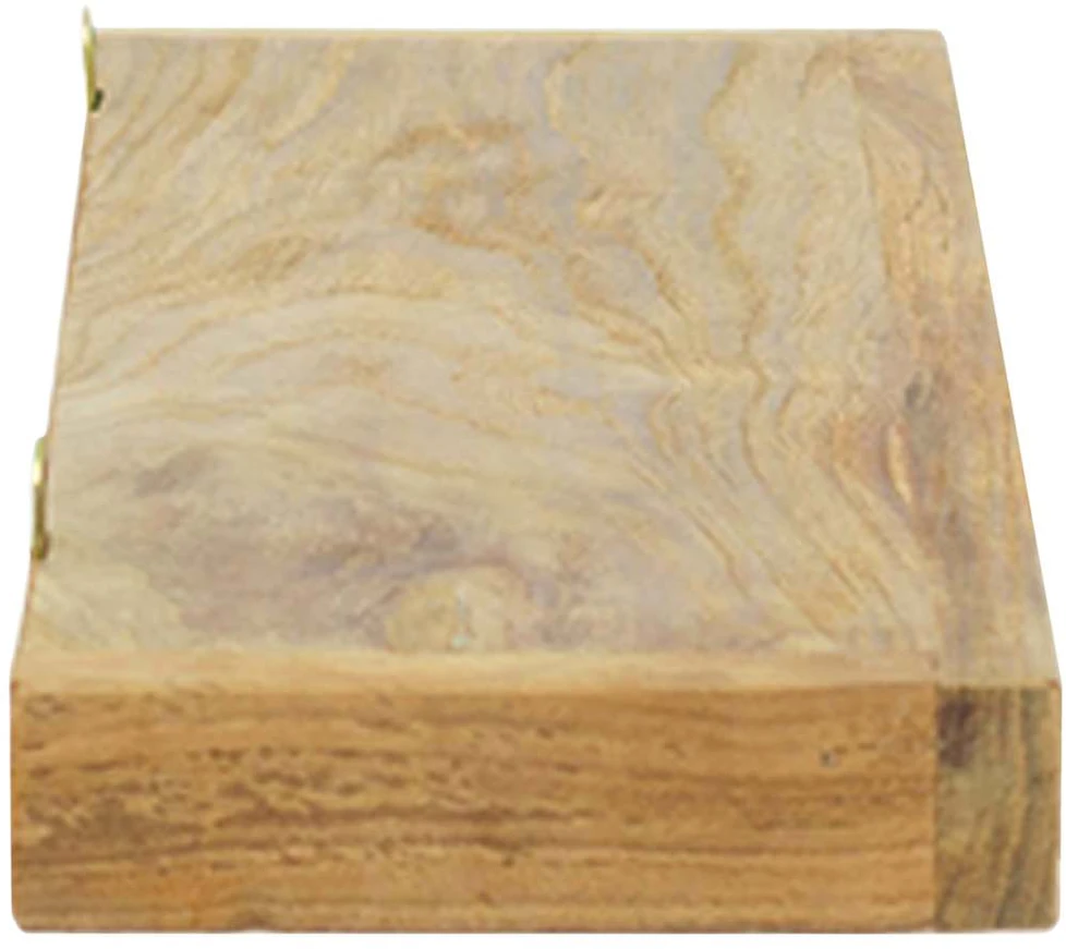 Sieninės lentynos, 2vnt., 60x15x4cm, tikmedžio masyvas