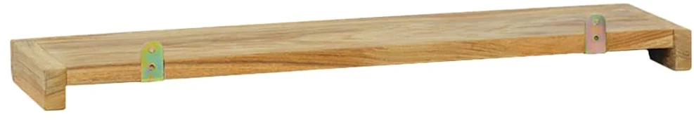 Sieninės lentynos, 2vnt., 60x15x4cm, tikmedžio masyvas