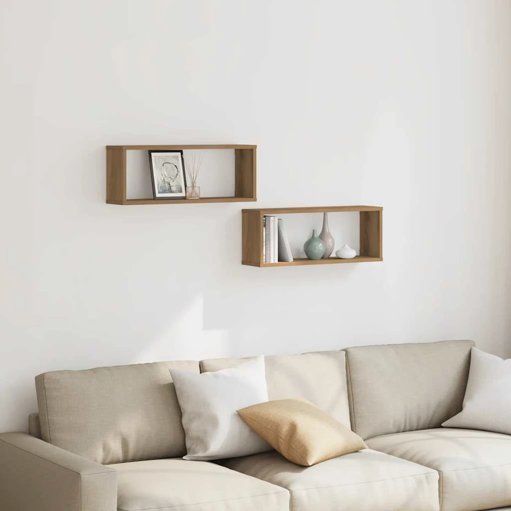 Sieninės lentynos, 2vnt., artisano, 60x15x23cm, mediena