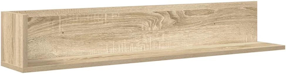 Sieninės lentynos, 2vnt., ąžuolo, 100x16,5x16,5cm, mediena