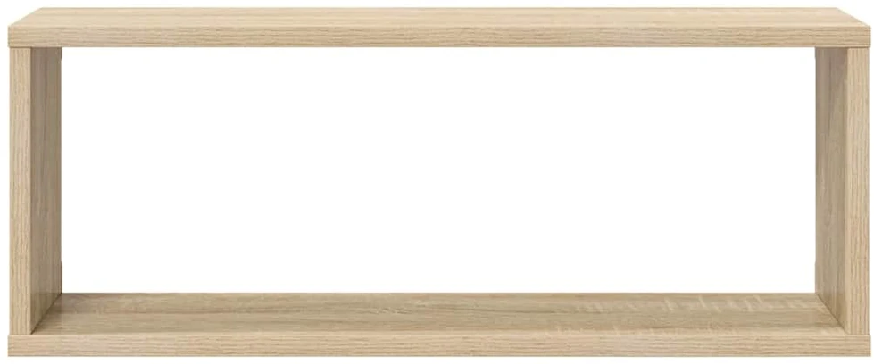 Sieninės lentynos, 2vnt., ąžuolo, 60x15x23cm, apdirbta mediena