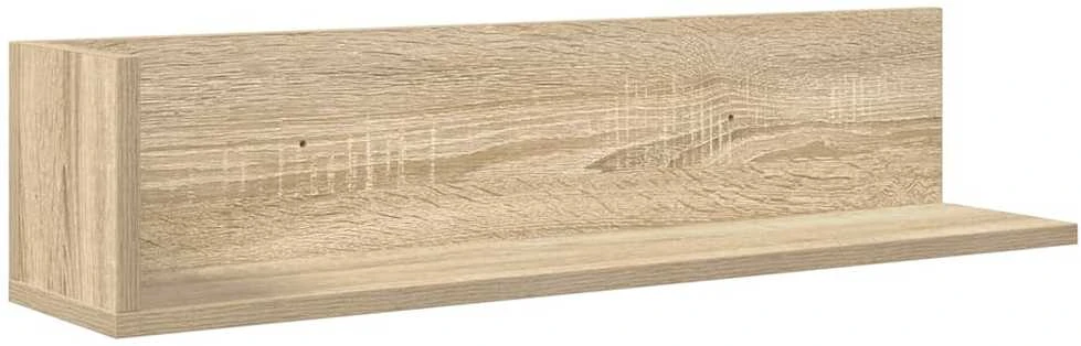 Sieninės lentynos, 2vnt., ąžuolo, 75x16,5x16,5cm, mediena
