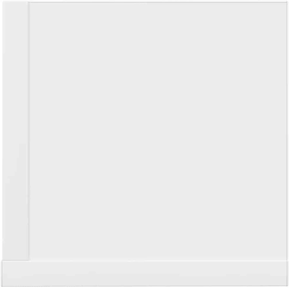 Sieninės lentynos, 2vnt., baltos, 100x16,5x16,5cm, mediena