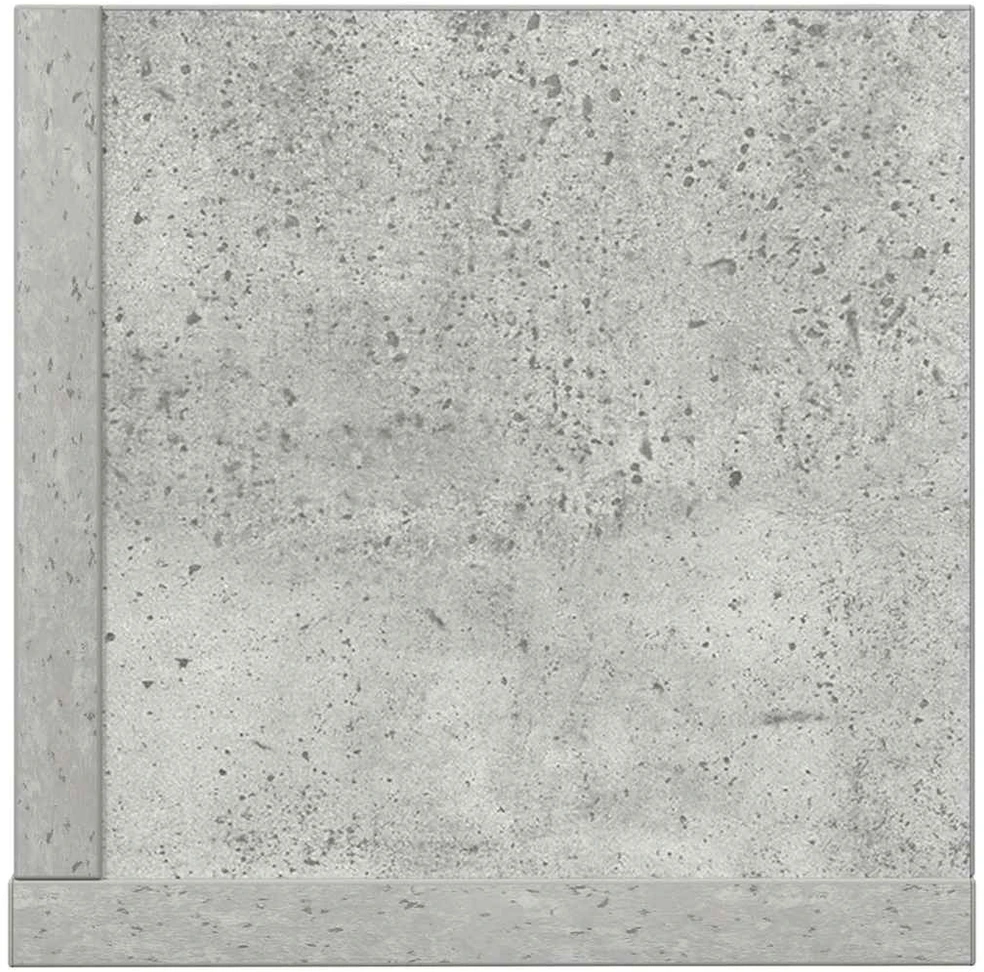 Sieninės lentynos, 2vnt., betono, 75x16,5x16,5cm, mediena