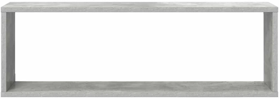 Sieninės lentynos, 2vnt., betono, 80x15x26,5cm, mediena