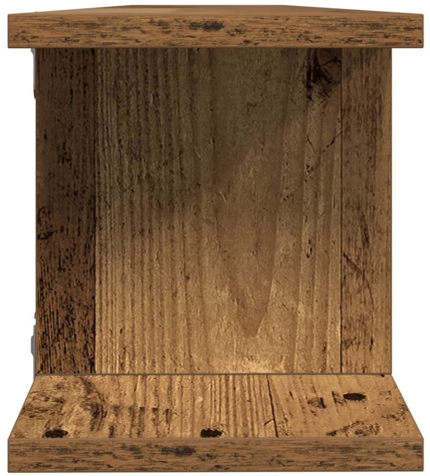 Sieninės lentynos, 2vnt., medienos, 105x18x20cm, mediena