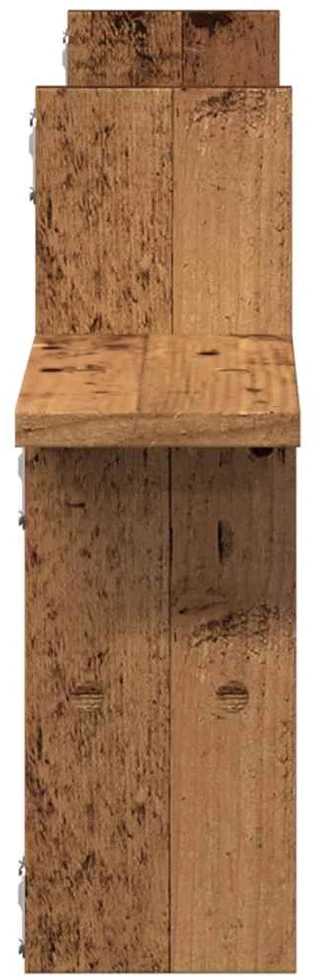 Sieninės lentynos, 2vnt., medienos, 38x12x38cm, mediena