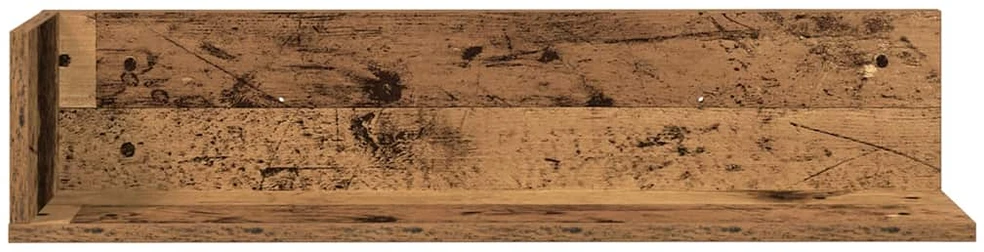 Sieninės lentynos, 2vnt., medienos, 75x16,5x16,5cm, mediena