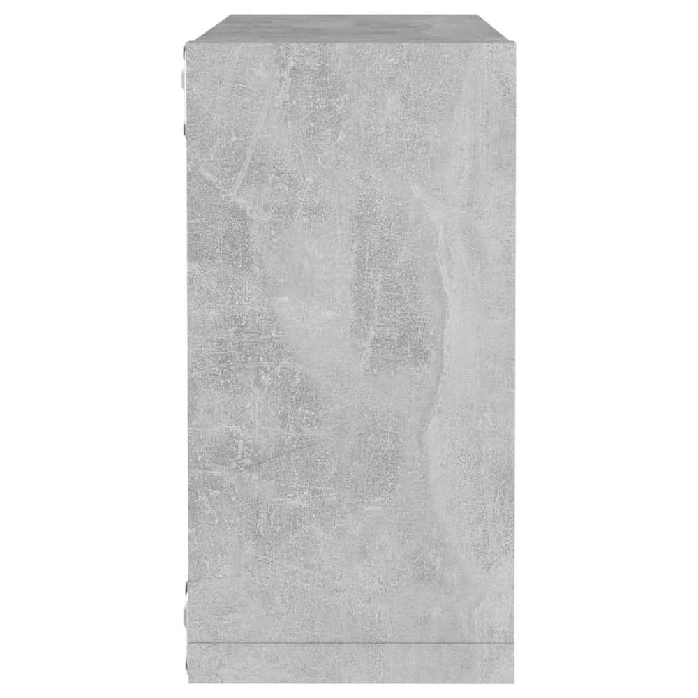 Sieninės lentynos, 2vnt., pilkos, 30x15x30cm, kubo formos