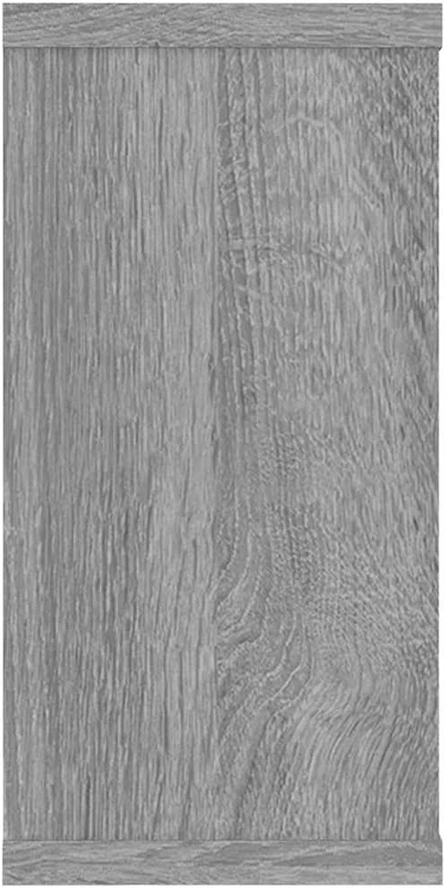 Sieninės lentynos, 2vnt., pilkos ąžuolo, 100x15x30cm, mediena