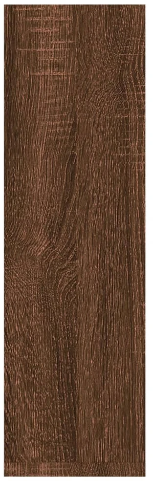 Sieninės lentynos, 2vnt., rudos ąžuolo, 50x15x50cm, mediena