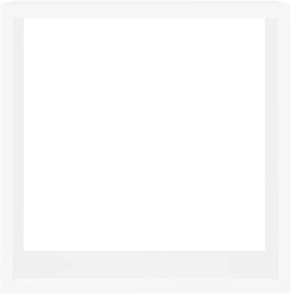 Sieninės lentynos, 3vnt., baltos spalvos, MDF, kubo formos