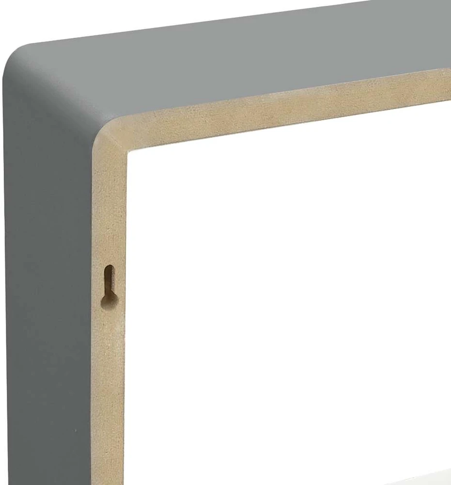Sieninės lentynos, 3vnt., pilkos spalvos, MDF, kubo formos