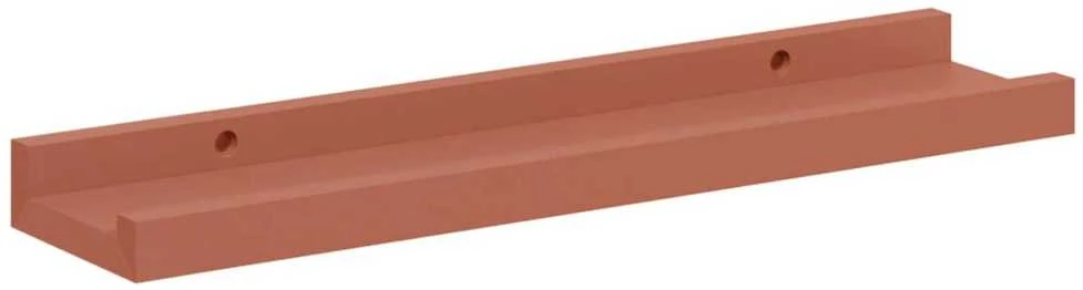 Sieninė lentyna 4 vnt. Raudona 40 x 9 x 3 cm Apdirbta mediena