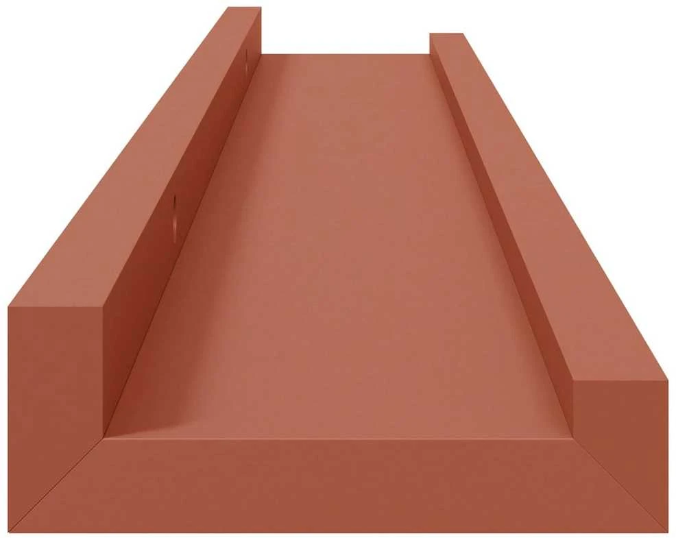Sieninė lentyna 4 vnt. Raudona 60 x 9 x 3 cm Apdirbta mediena