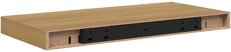 Sieninė lentyna 4 vnt. Ruda 50 x 23,5 x 3,8 cm Apdirbta mediena