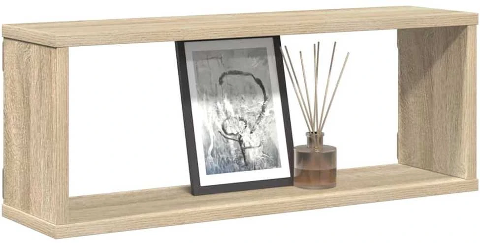 Sieninės lentynos, 4vnt., ąžuolo, 60x15x23cm, apdirbta mediena