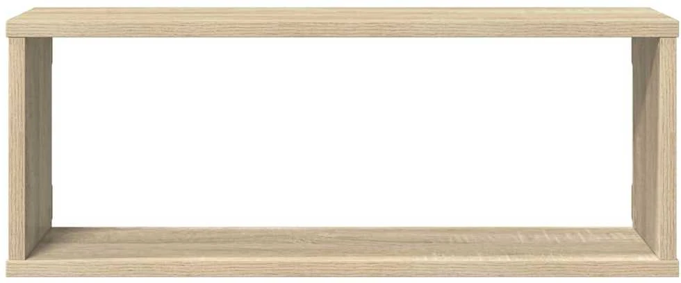 Sieninės lentynos, 4vnt., ąžuolo, 60x15x23cm, apdirbta mediena