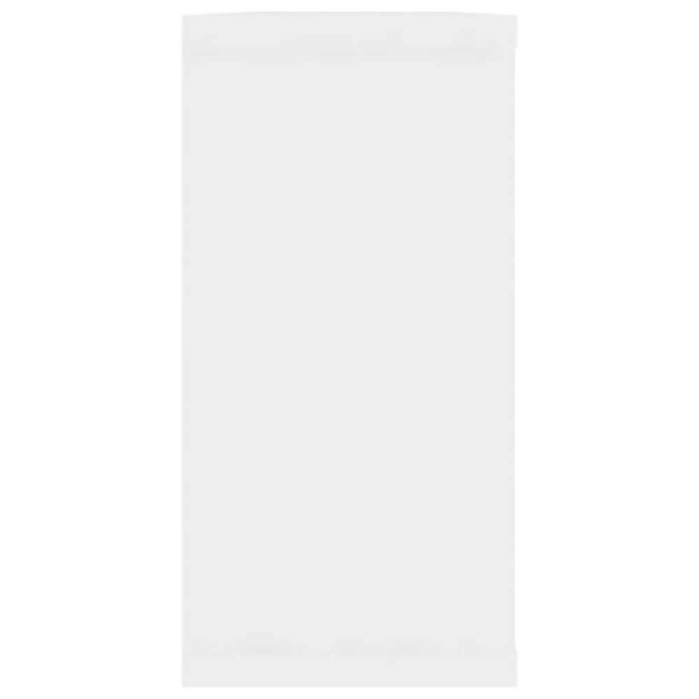 Sieninės lentynos, 4vnt., baltos, 100x15x30cm, apdirbta mediena