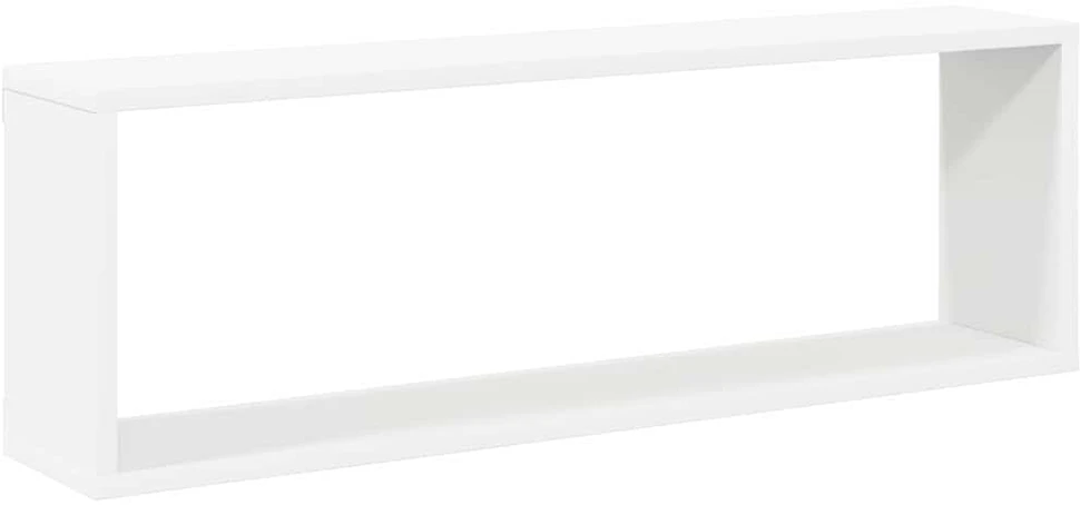Sieninės lentynos, 4vnt., baltos, 80x15x26,5cm apdirbta mediena